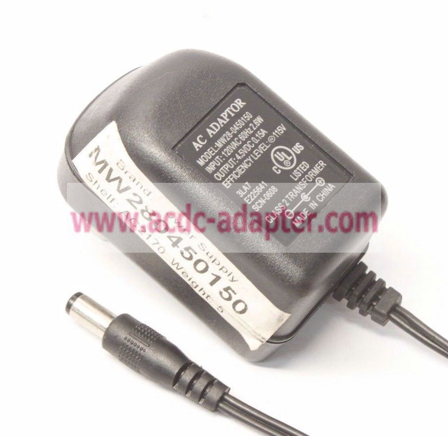 NEW MW28-0450150 AC DC 4.5V 0.15A Power Supply Adapter Charger